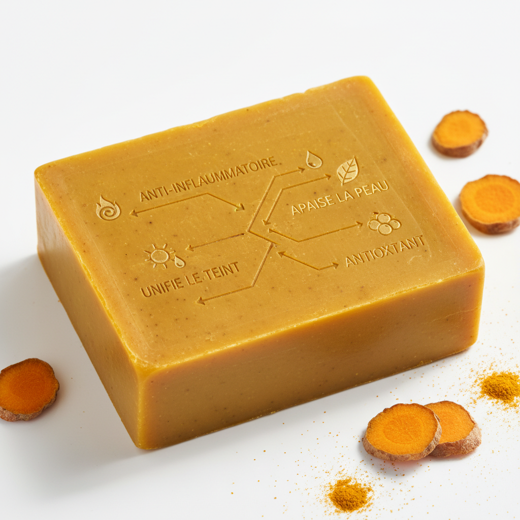 Savon au curcuma - Bienfaits